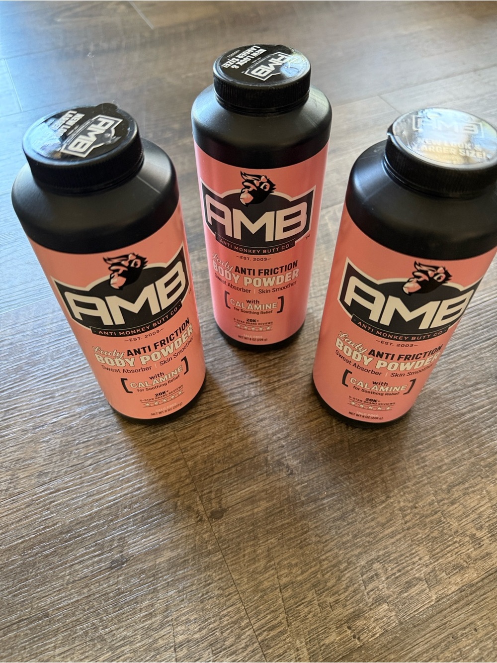 AMB Anti-Friction Body Powder - Pink Bottle